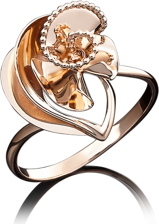 Кольцо из красного золота (арт. 2210137)