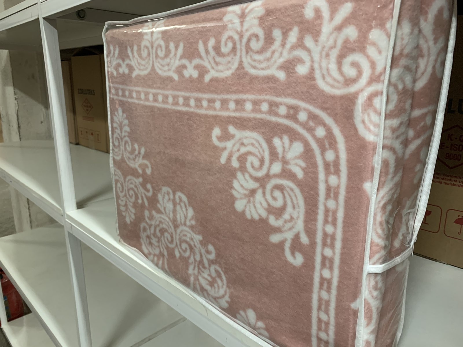 Плед Tac Cotton Battaniye Hera 200*220 пудра