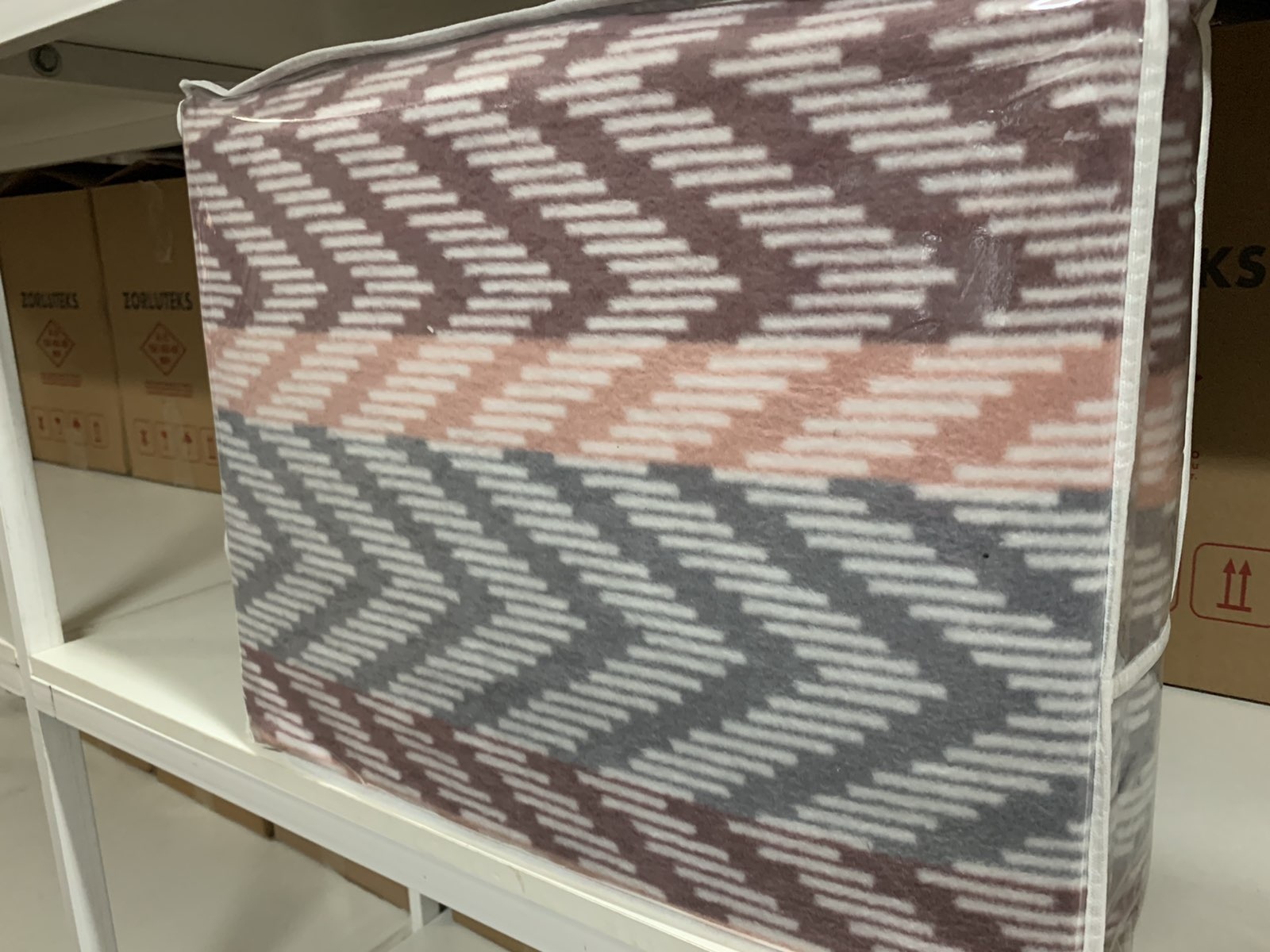 Плед Tac Cotton Battaniye Capri 200*220 фиолетовый