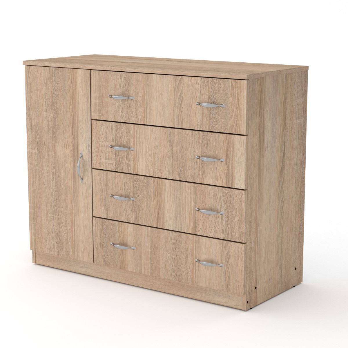 Комод для вещей Компанит 4+1Б Дуб сонома