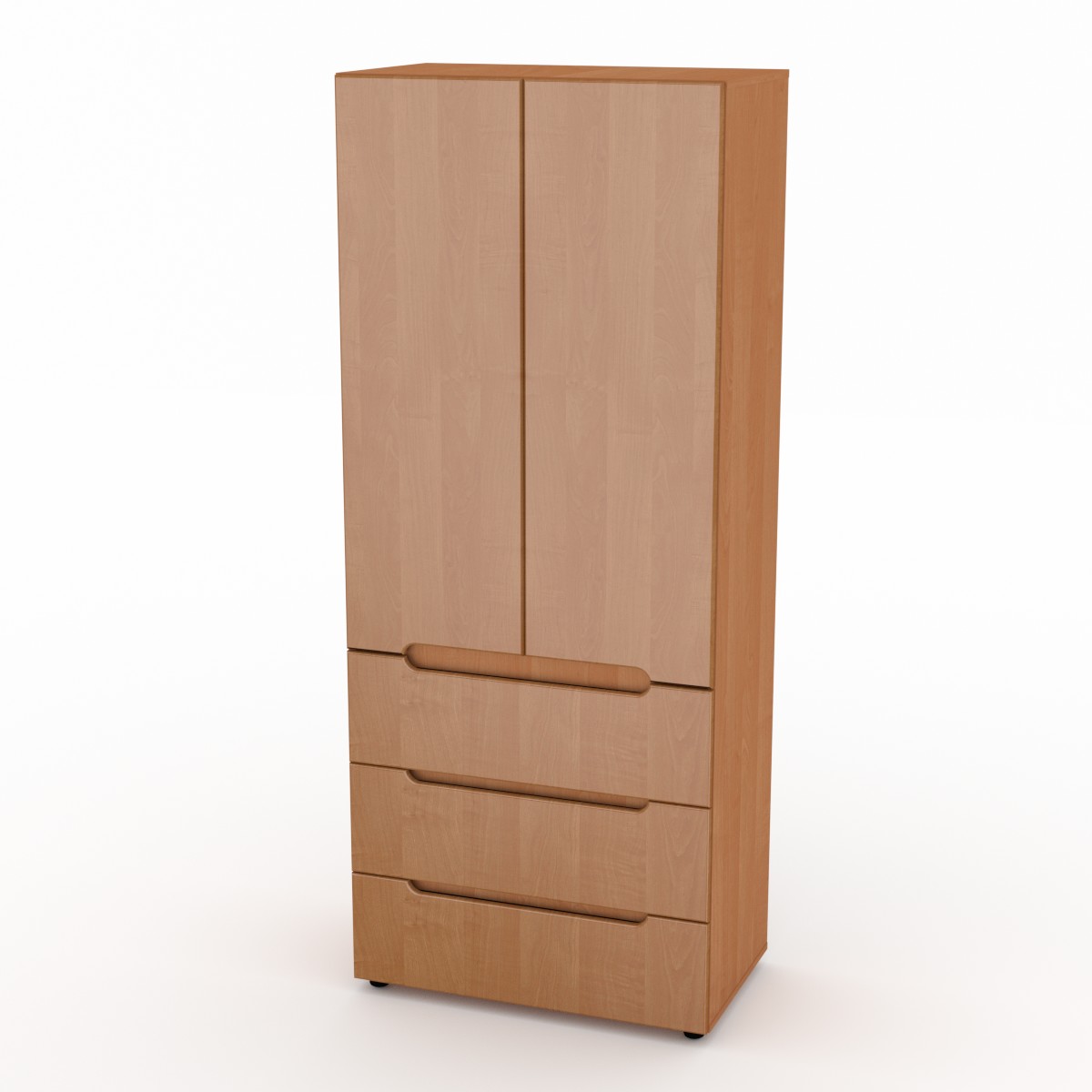 Шкаф для спальни Компанит МС 22 МДФ ольха