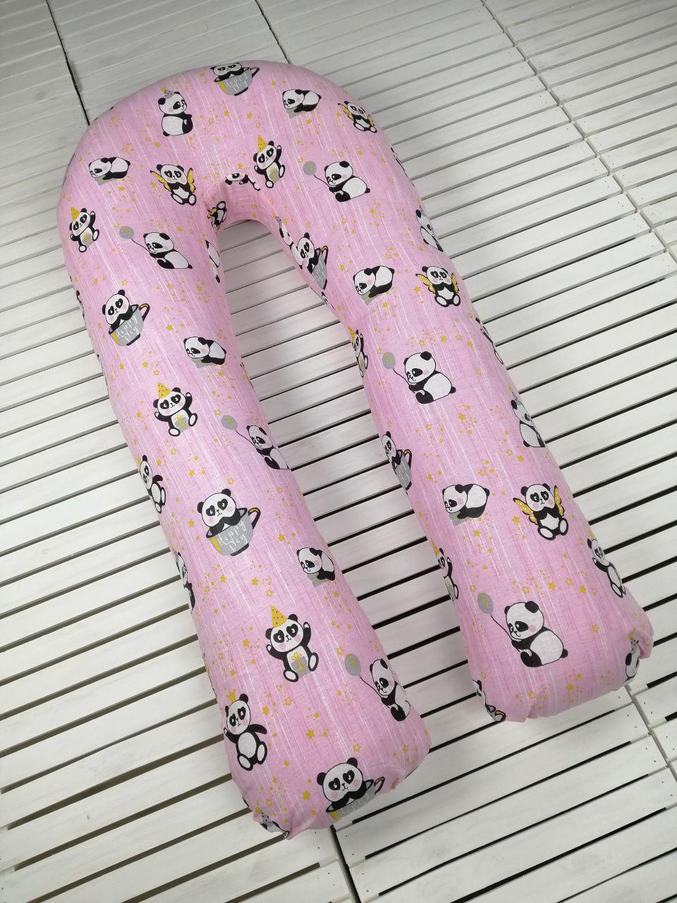 U-образная подушка подкова обнимашка для беременных Esen Пандочки XXXL 140x60 см (107 005 XXXL)