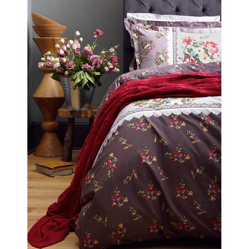 Постельное белье Karaca Home ранфорс - Eva kavhe кофе полуторное