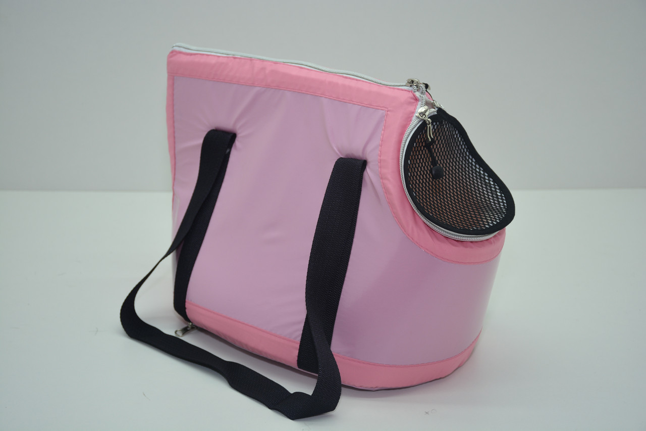 Сумка-переноска для котов и собак Диско розовая №0 225х325х270 Собственное производство (М463)