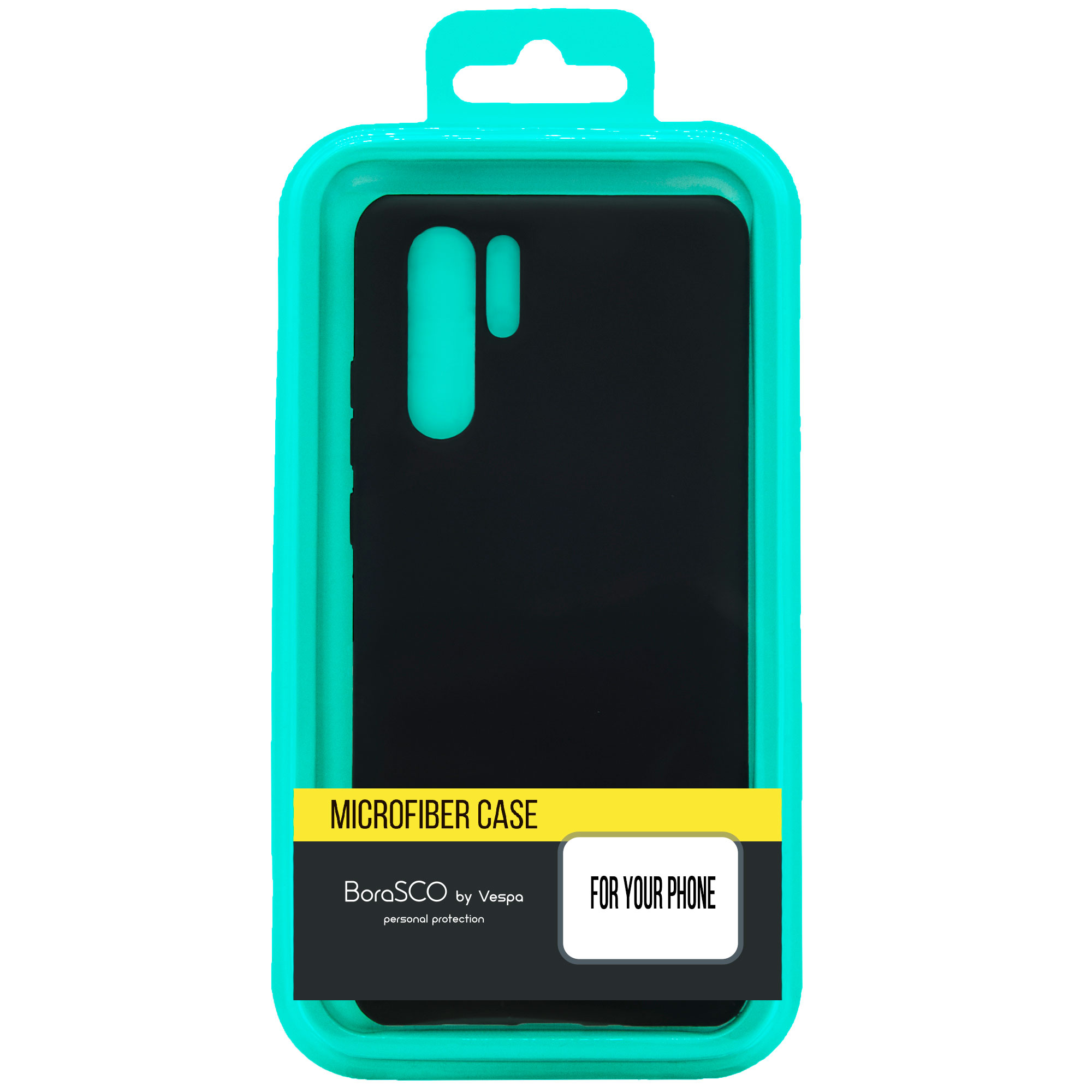 Силиконовый чехол BoraSCO Soft Touch с микрофиброй для Samsung (A405) Galaxy A40 черный