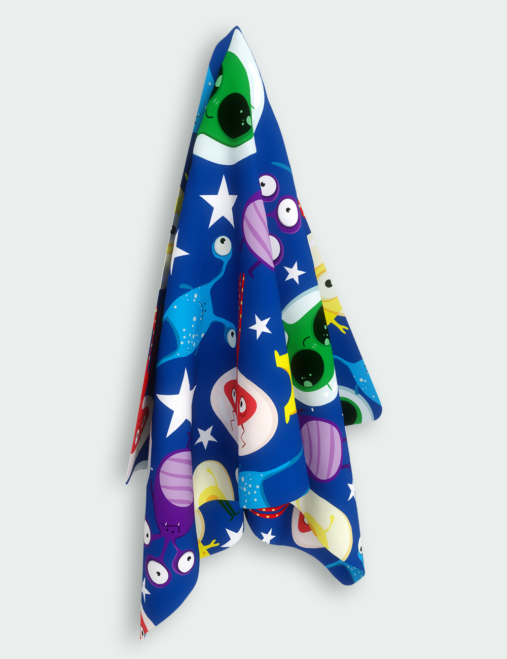 Полотенце из микрофибры EMMER для пляжа отдыха бассейна CosmoZoo Blue размер L 90х140 см