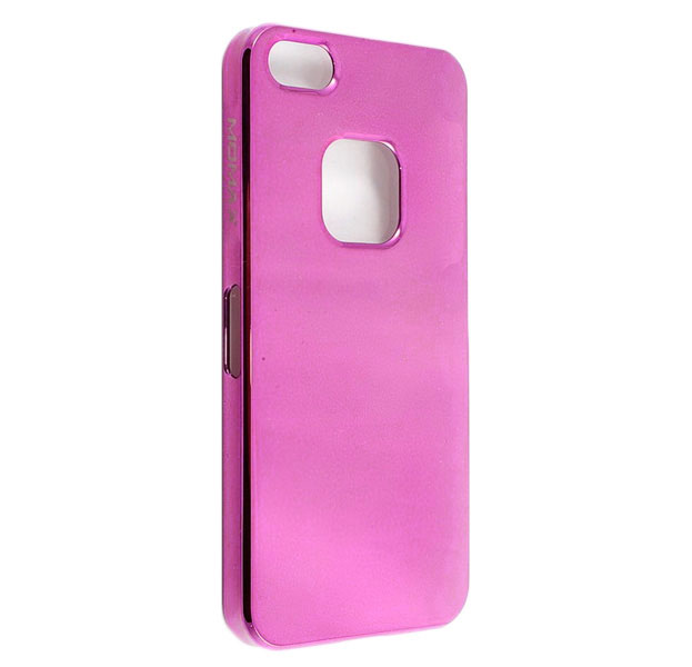 Чехол Momax для iPhone 5 Feel& Touch Case Metalic Series Розовый
