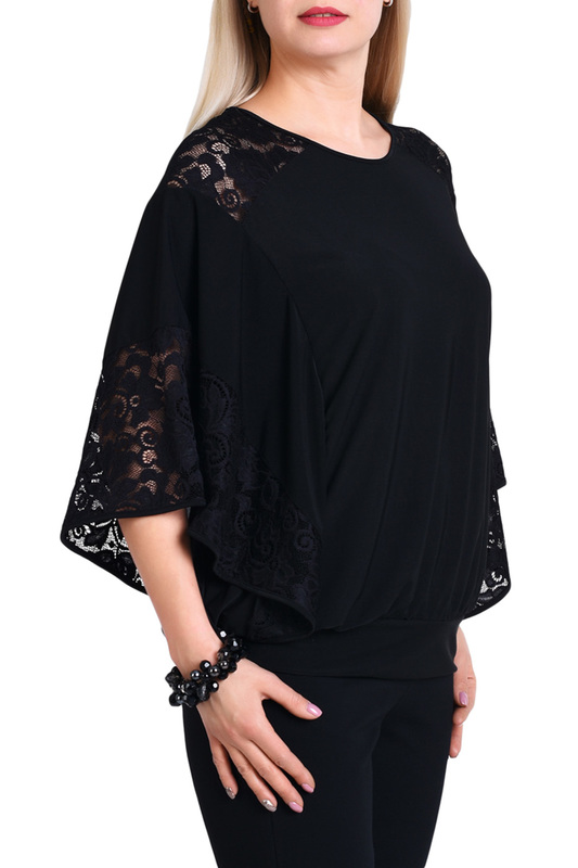 Блузка OLSI 1910013_1ЧЕРНЫЙ