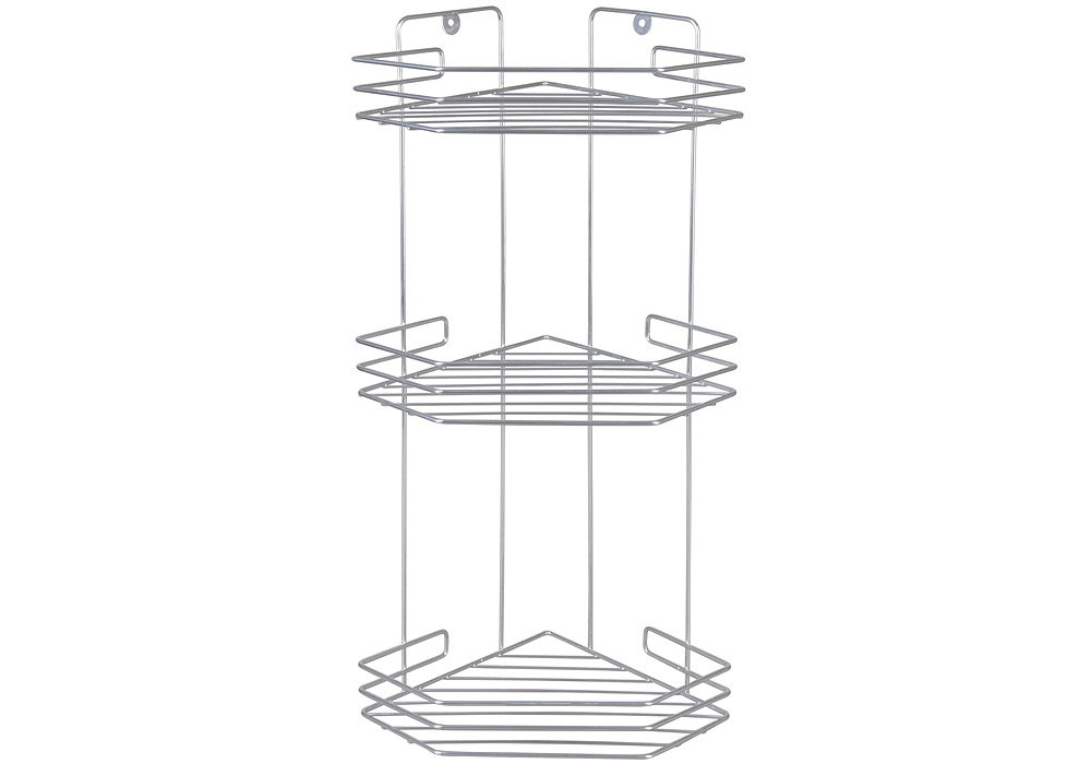 Rosenberg 3-х ярусная угловая RUS-385062-3 (серебристый)