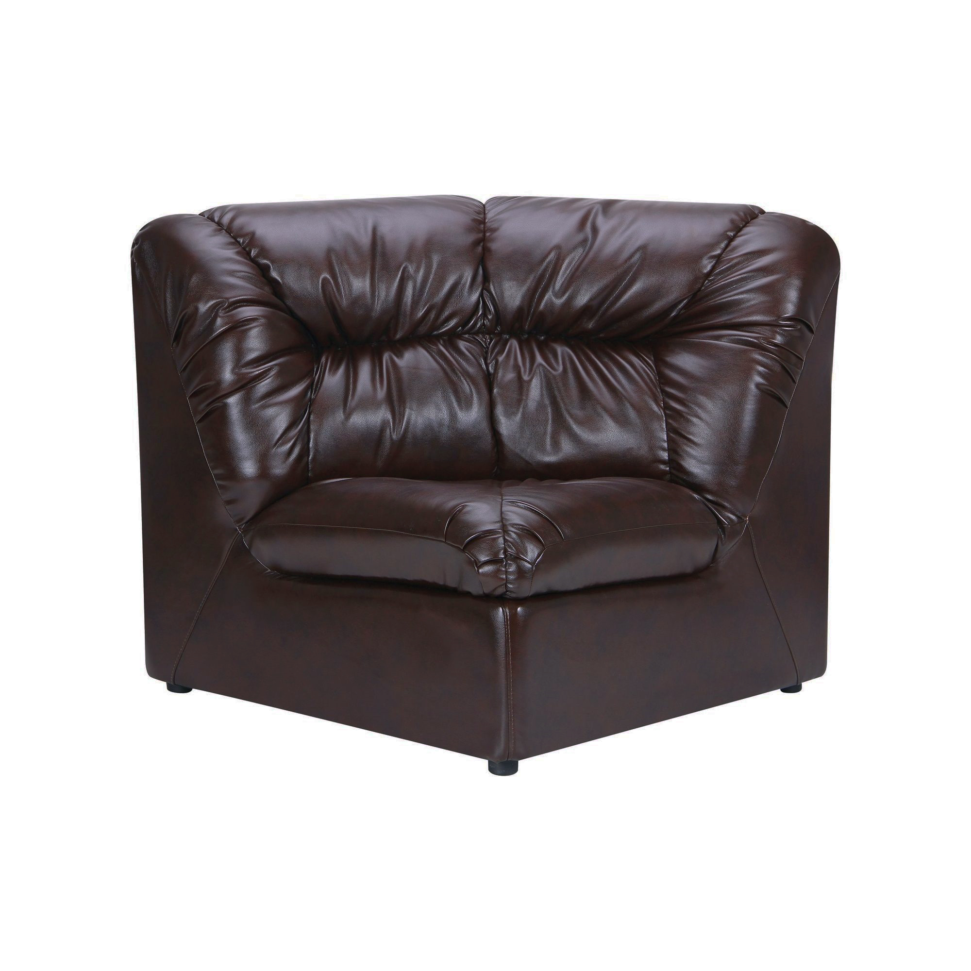 Диван угловой модуль в гостиную, в офис Визит кожзаменитель Мадрас верде AMF