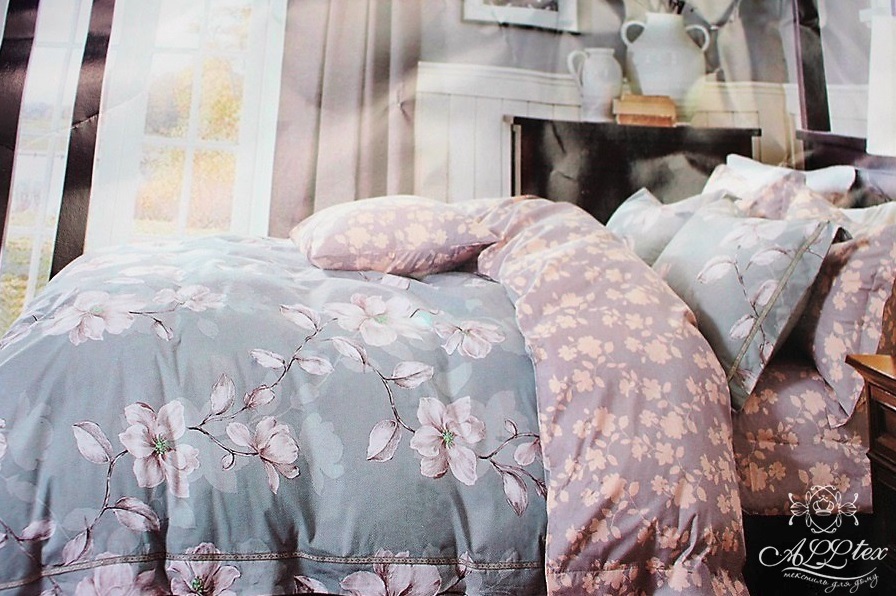 Комплект постельного белья Alltex Сатин евро