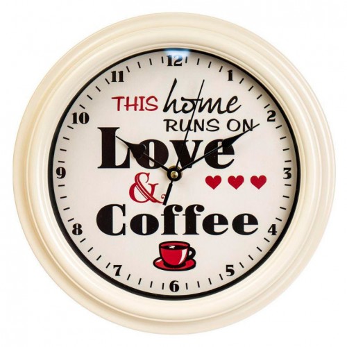 Часы настенные Coffee Love 28 см Veronese 12003-007