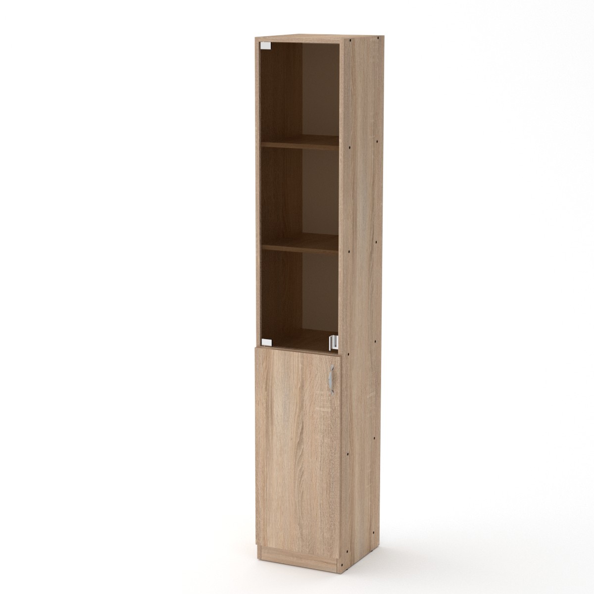 Шкаф Пенал книжный офисный Компанит КШ-9 Дуб сонома