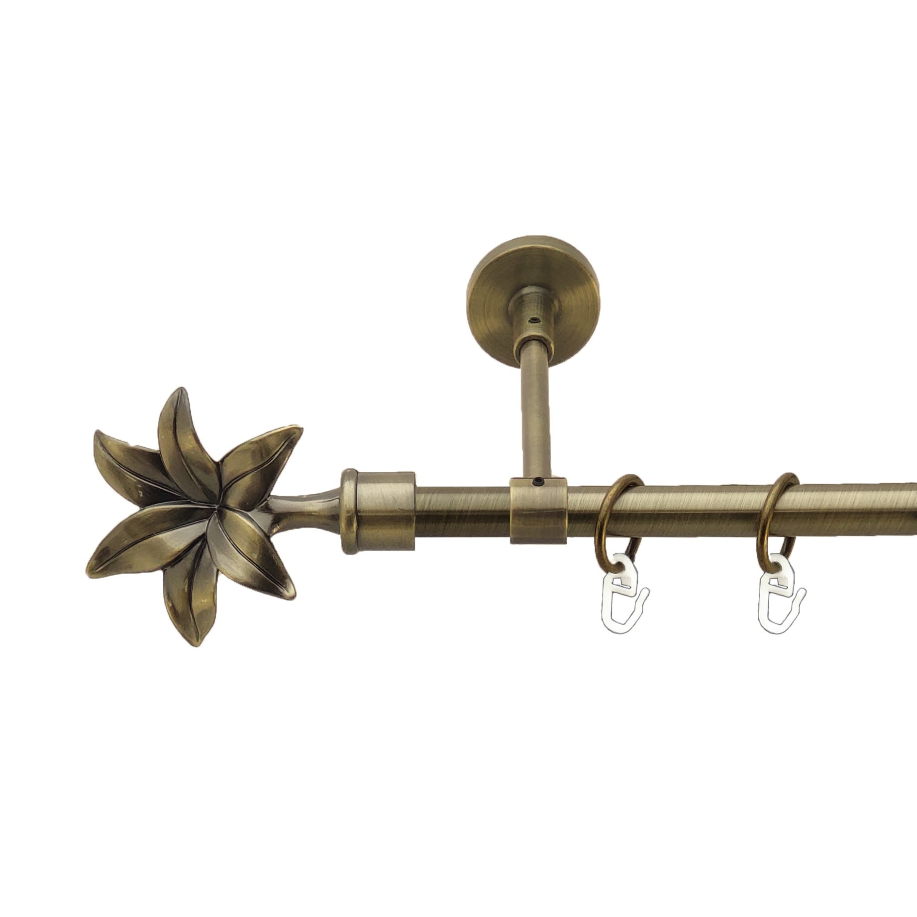 Карниз Orvit Флоріта металевий однорядний закритий Антик 16 мм 300 см