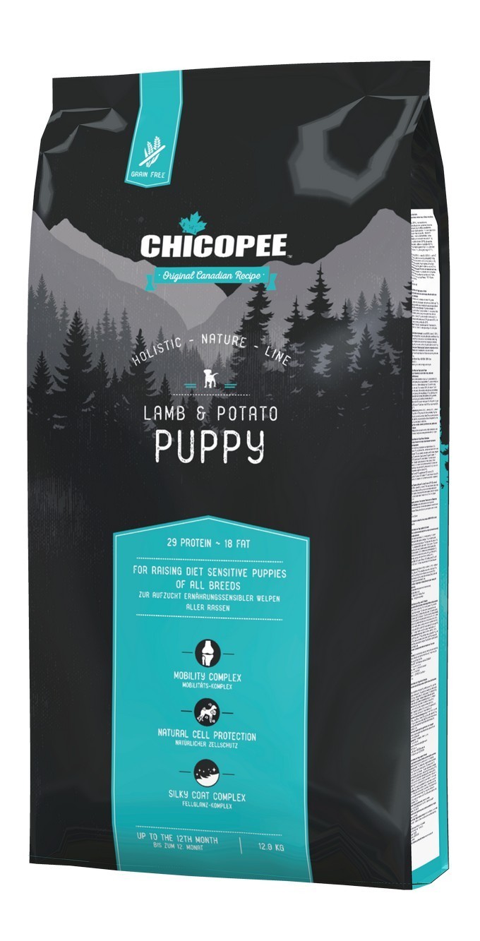 Сухой корм Chicopee HNL Puppy Lamb& Potato для щенков всех пород с ягненком 12 кг