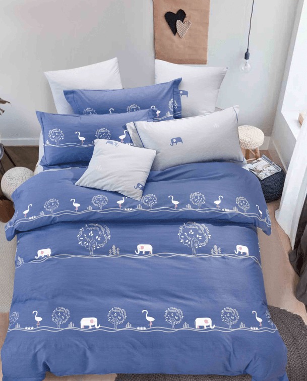 Постельное белье Vpostelke Маленький принц 1.5-Спальный 150х220 см сатин синий