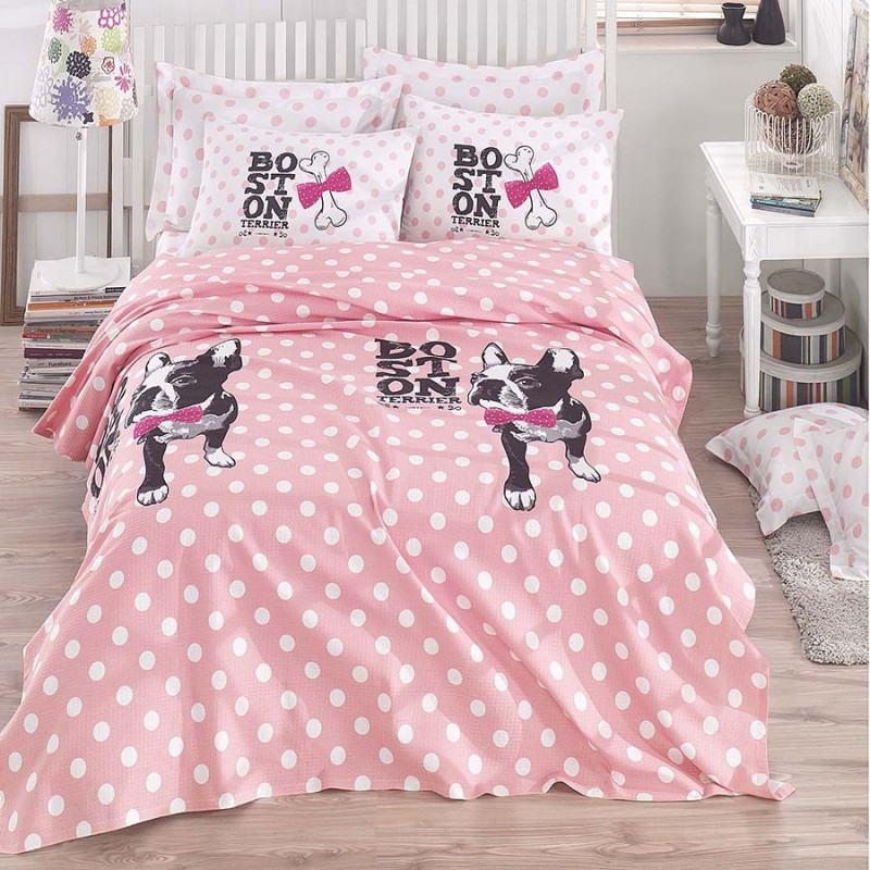 Постельное белье Eponj Home Pike - Boston pembe розовый евро