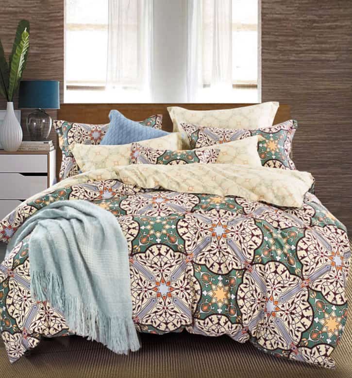 Постельное белье Vpostelke Султан Детский 150х100 см сатин зелёное